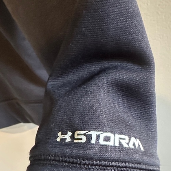 Under Armour Storm Kids Black Hoodie with Yellow Logo - Picture 4 of 6